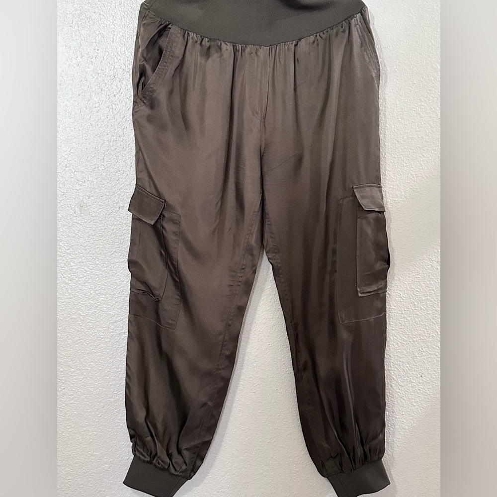 Anthropologie Cinq a Sept Tous Les Jours Giles Pants in Olive Green - Picture 6 of 13